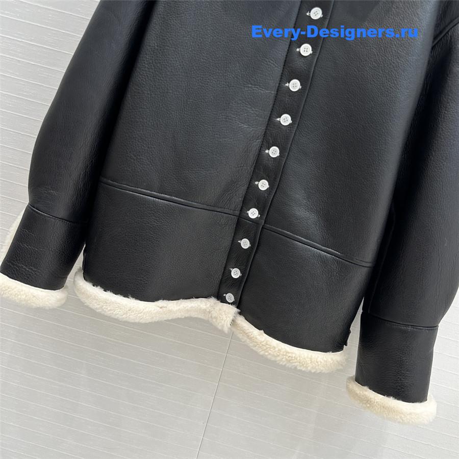 L0ew* fur casual jacket