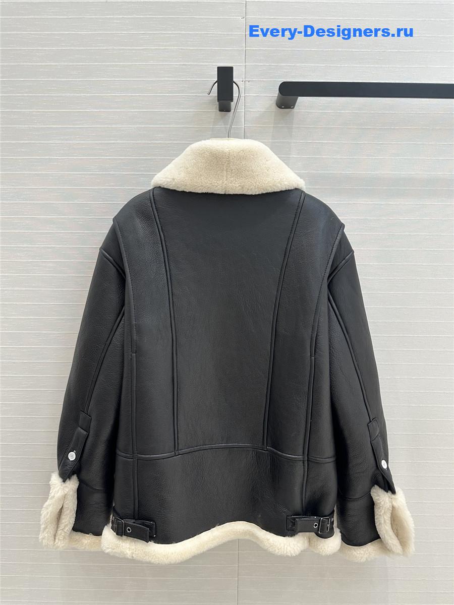 L0ew* fur casual jacket