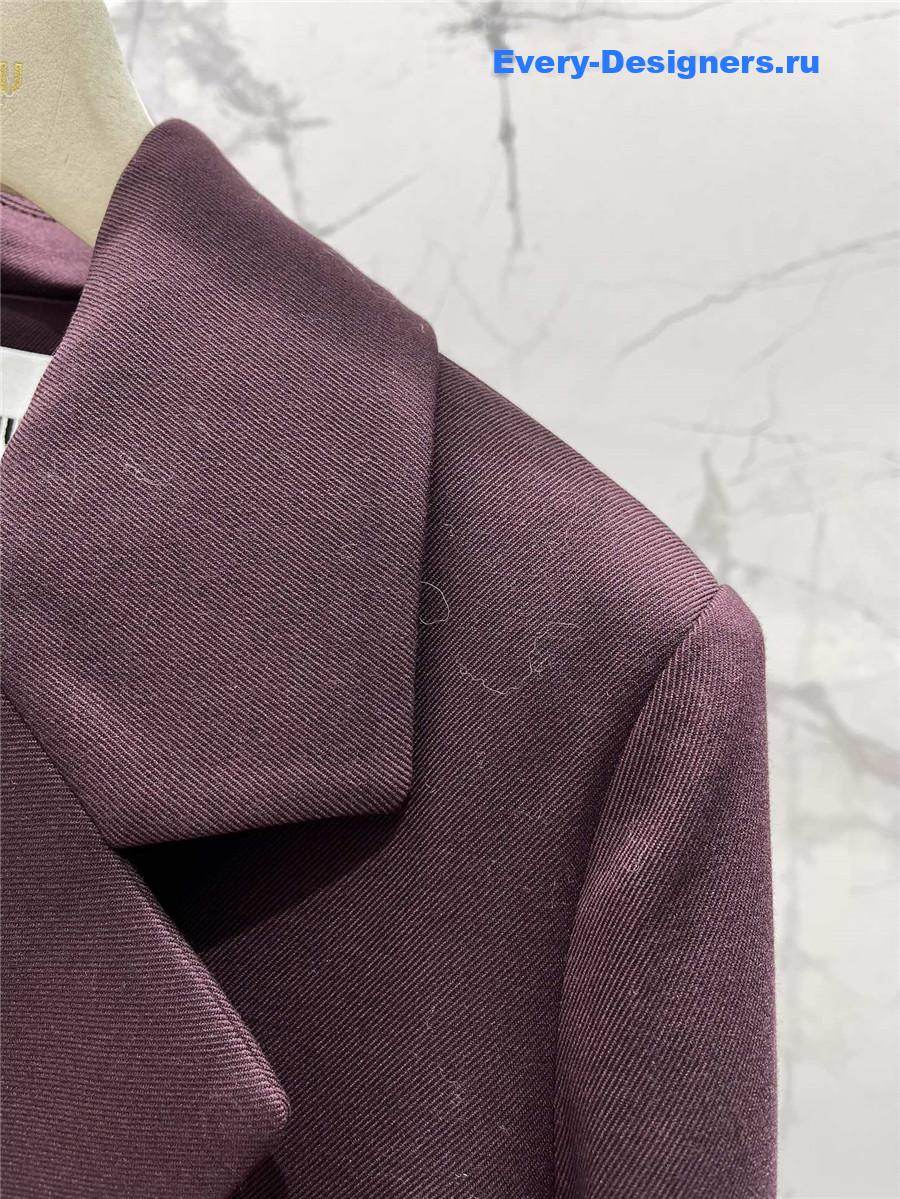 M1um1u double pocket lapel blazer