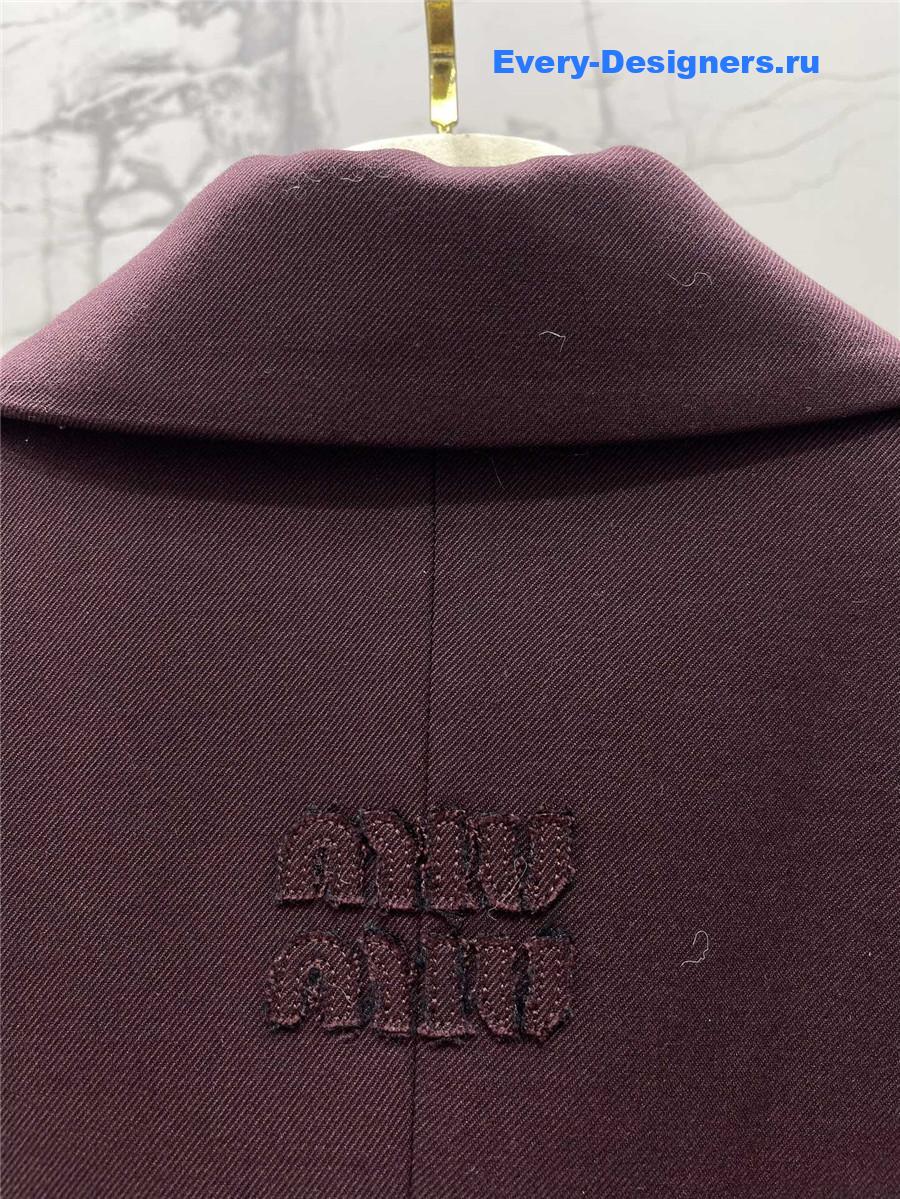 M1um1u double pocket lapel blazer