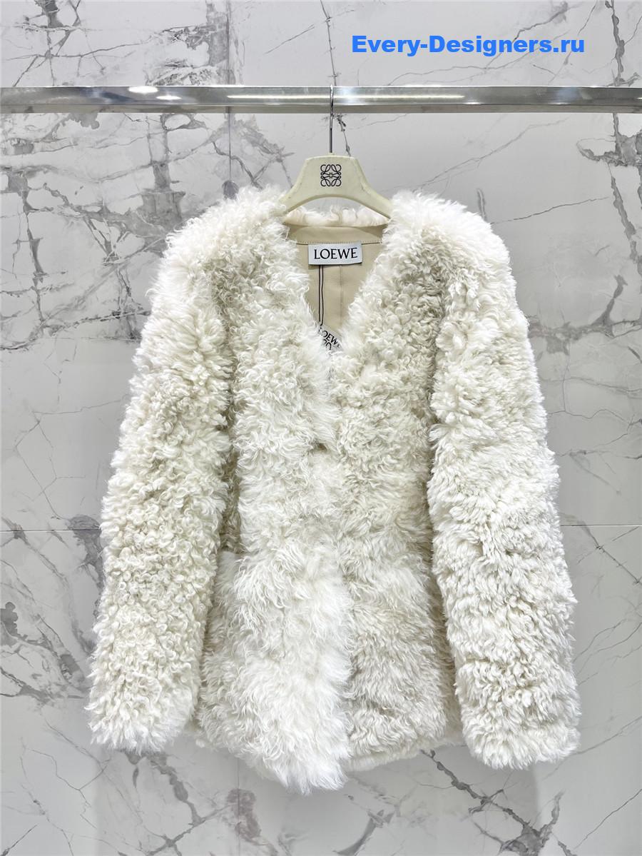 L0ew* shearling fur coat