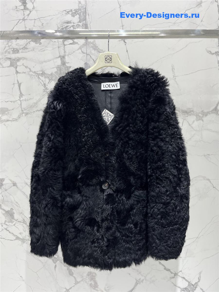 L0ew* shearling fur coat