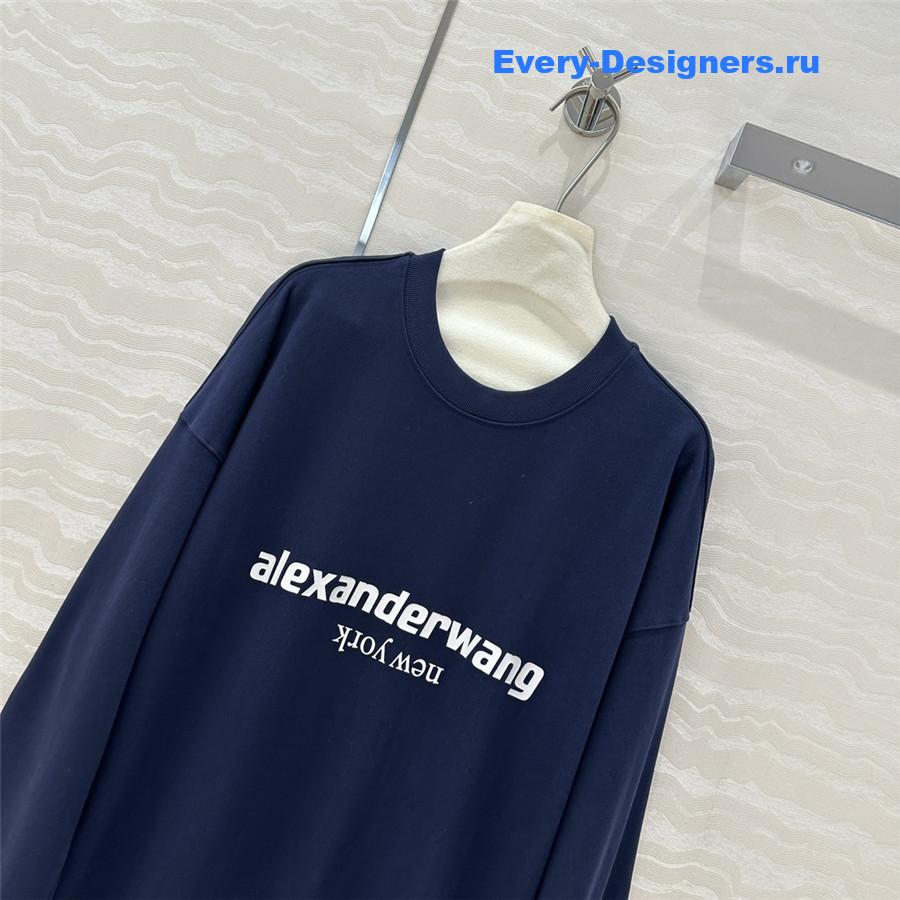 A1exa*der wang loose sweatshirt navy
