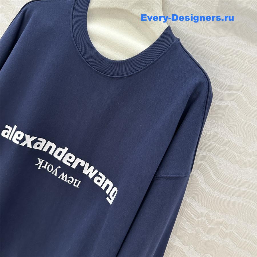 A1exa*der wang loose sweatshirt navy