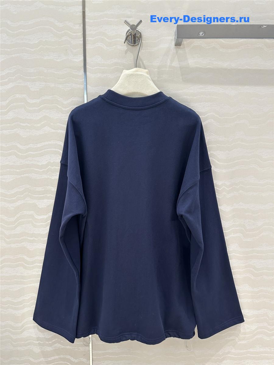 A1exa*der wang loose sweatshirt navy