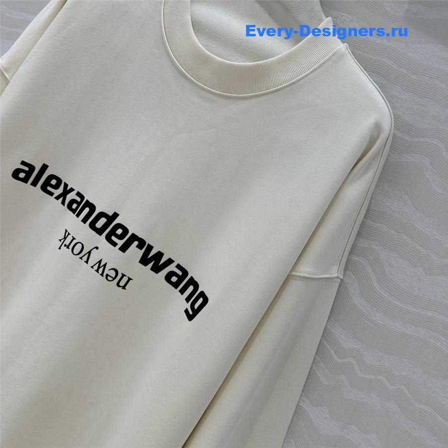 A1exa*der wang loose sweatshirt ivory