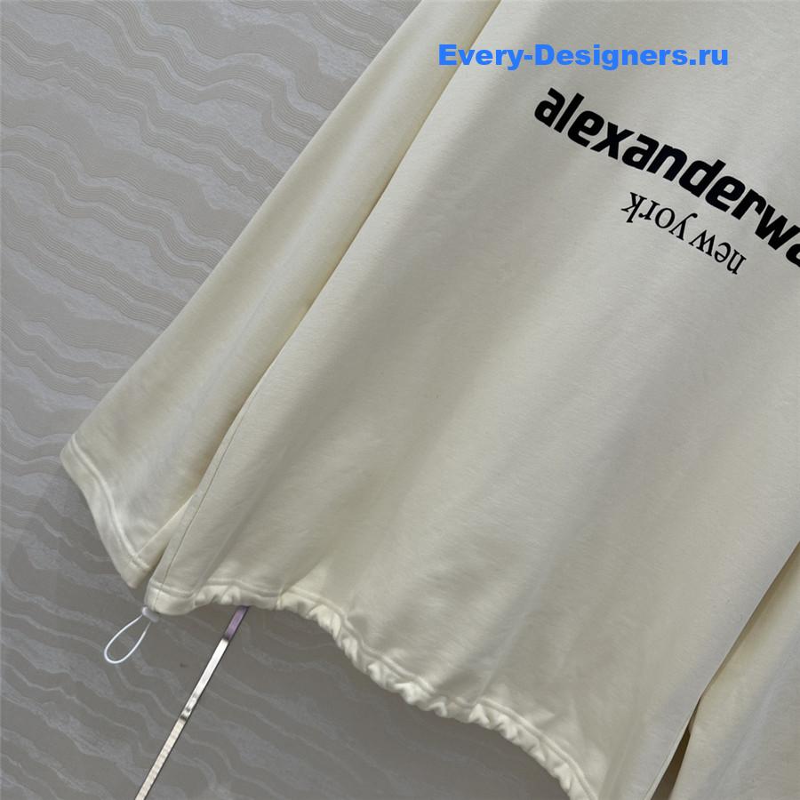 A1exa*der wang loose sweatshirt ivory