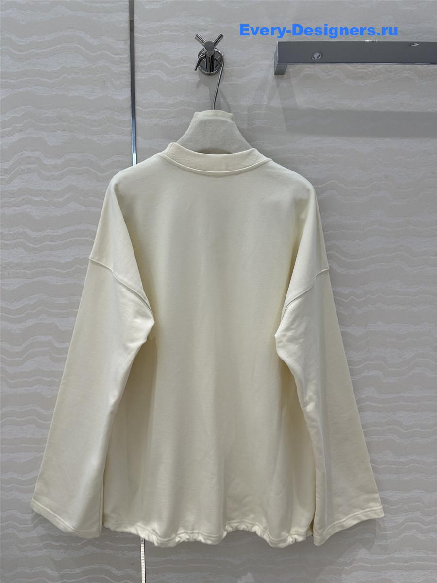 A1exa*der wang loose sweatshirt ivory