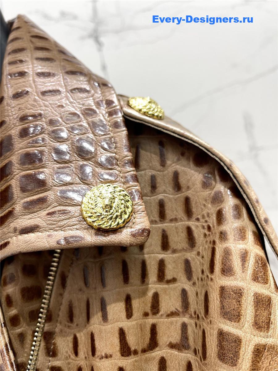 Balmain genuine leather jacket sheepskin