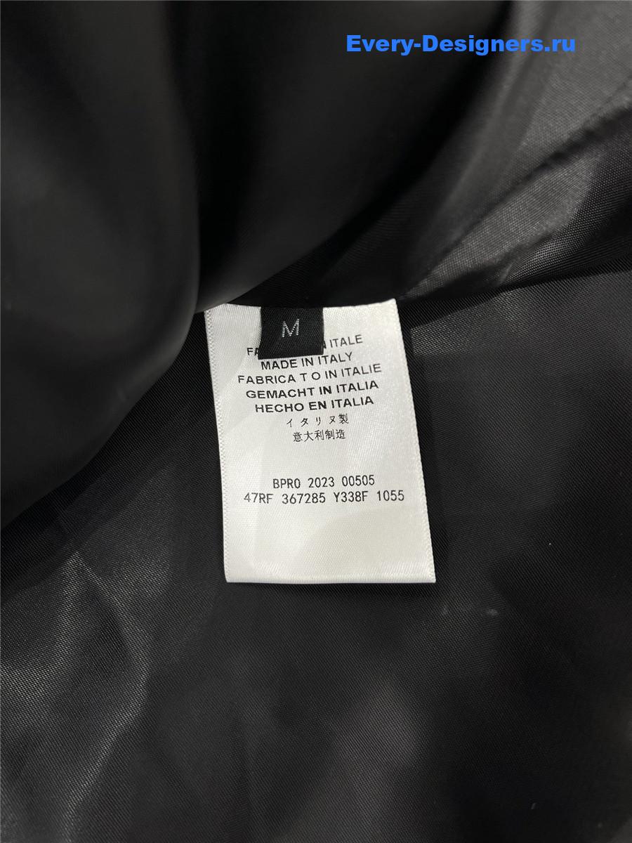 Balmain genuine leather jacket sheepskin