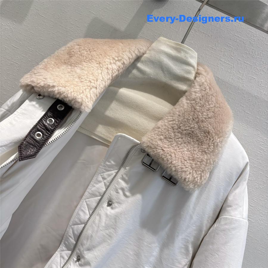 L0ew* fur collar down coat