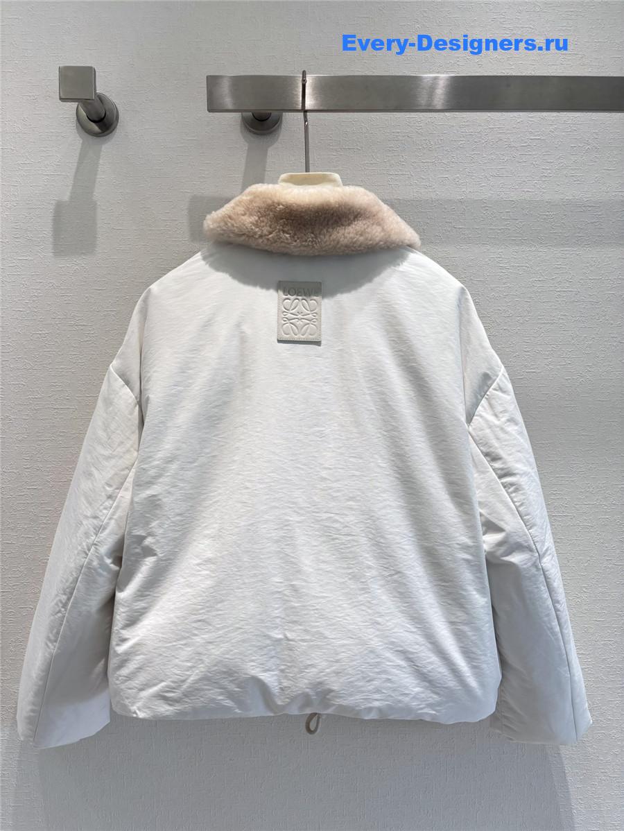 L0ew* fur collar down coat