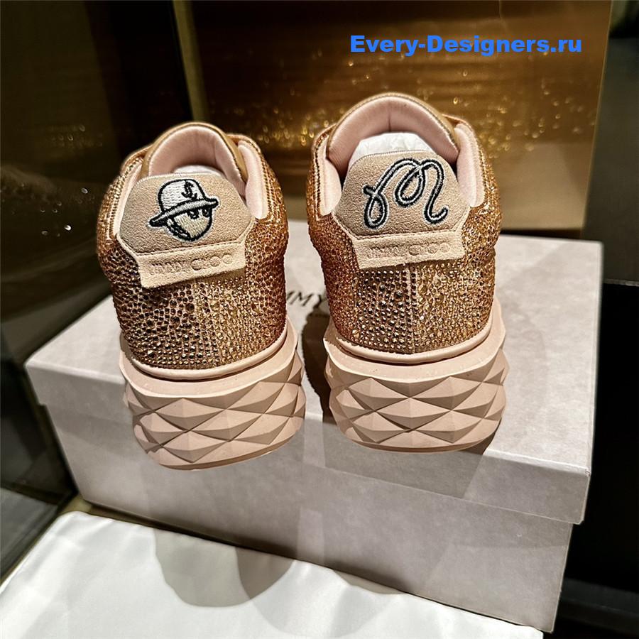 j1m*y ch00 gold D1am0nd sneakers