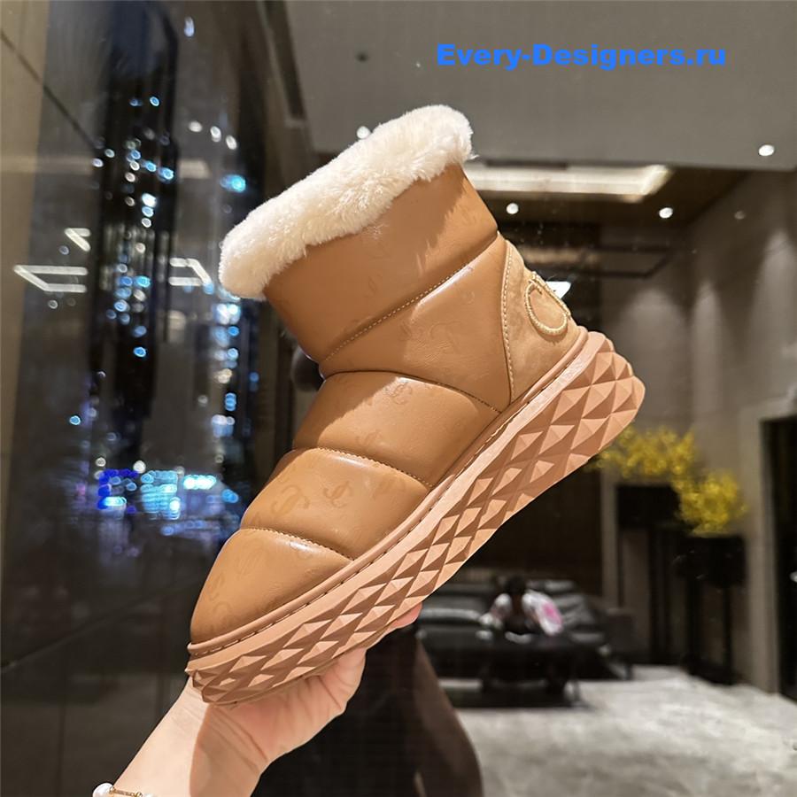 J1m*y Ch00 xan leather snow boots
