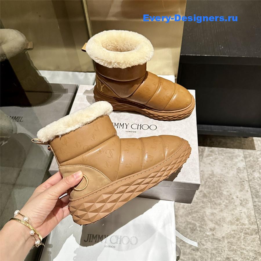 J1m*y Ch00 xan leather snow boots
