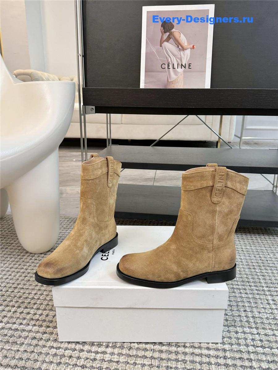 Ce1i*e western cowboy boots beige