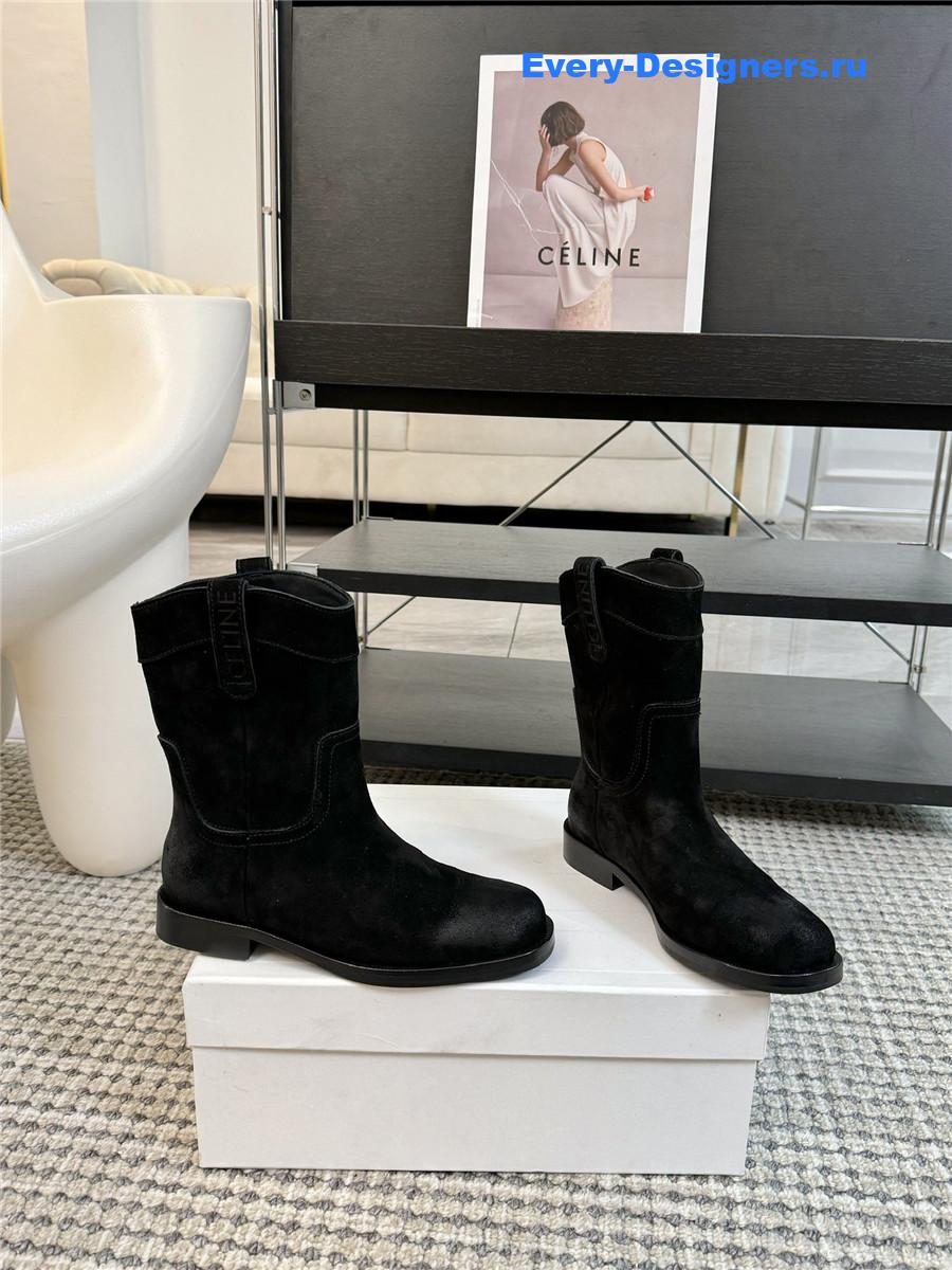 Ce1i*e suede lemaire western boots