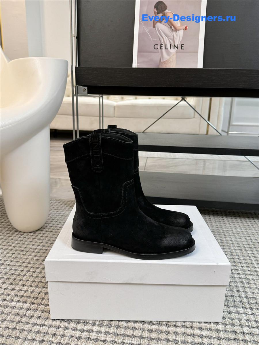 Ce1i*e suede lemaire western boots