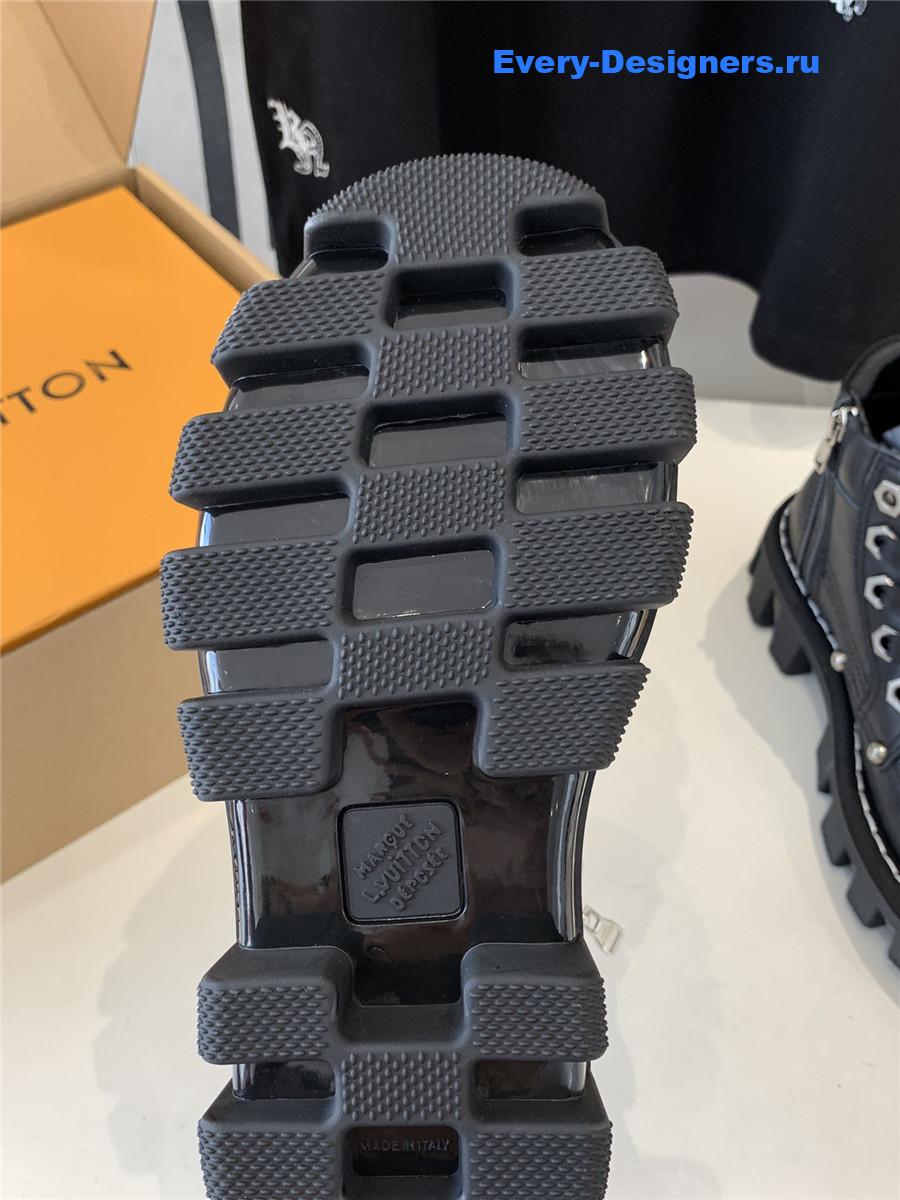 l0vis Vvtt0n lv checker ankle boot black