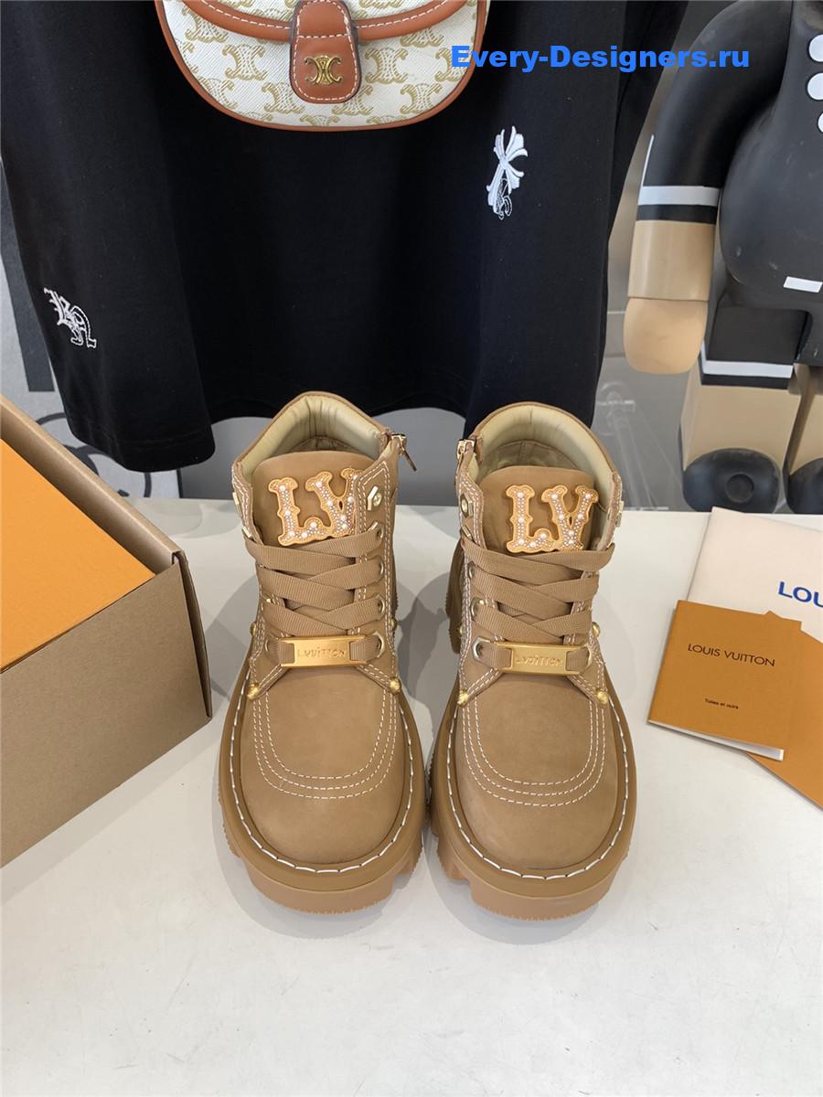 l0vis Vvtt0n lv checker ankle boot brown