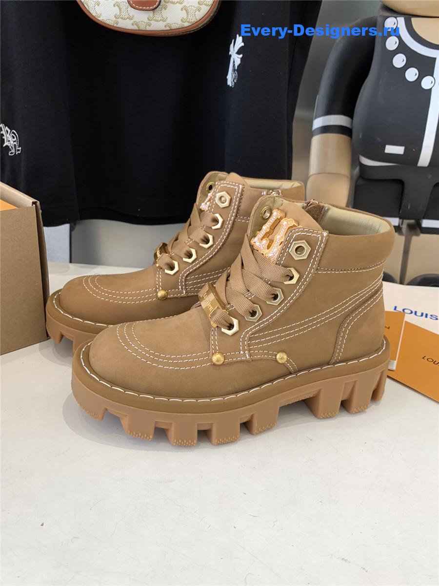 l0vis Vvtt0n lv checker ankle boot brown