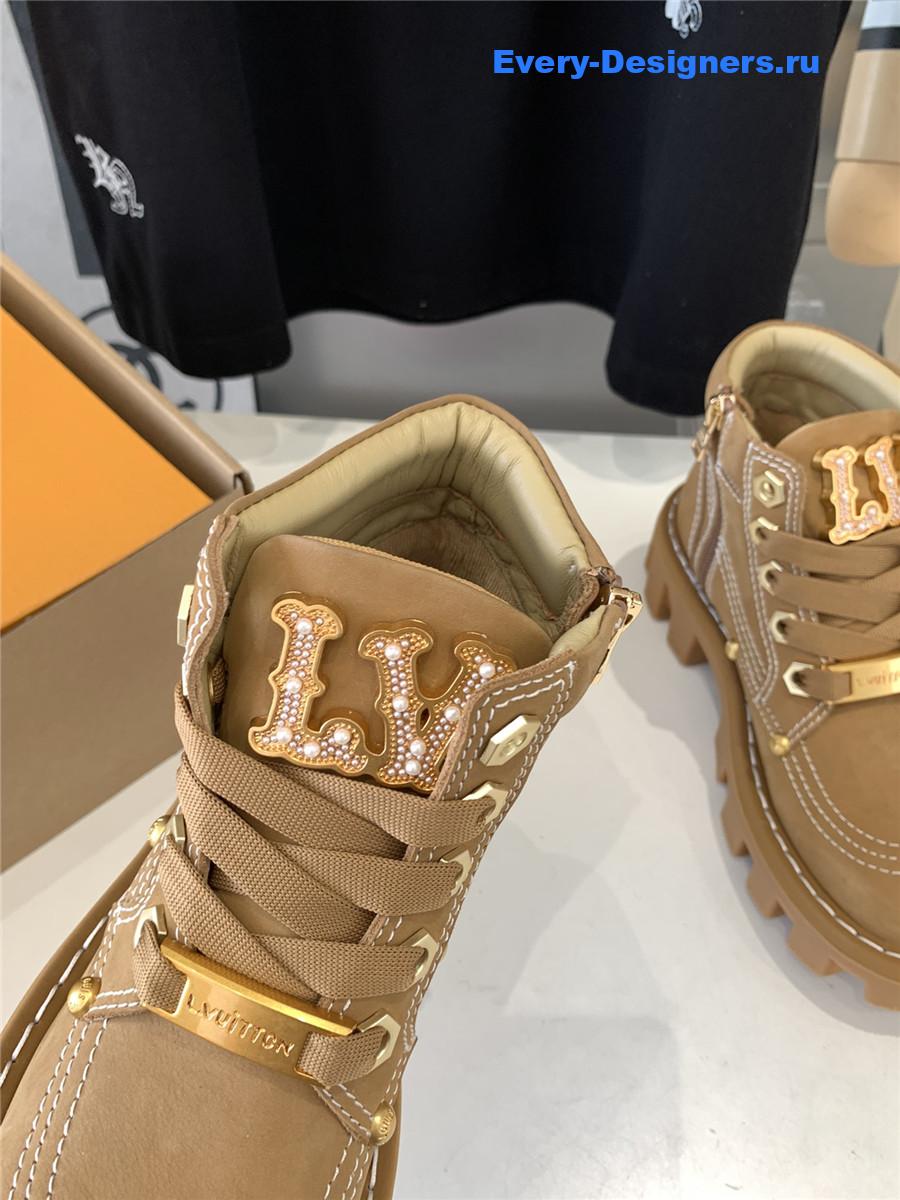 l0vis Vvtt0n lv checker ankle boot brown