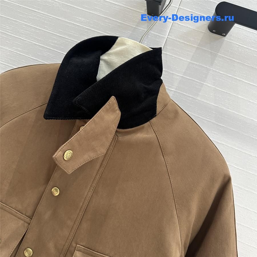 L0ew* corduroy lapel cotton jacket