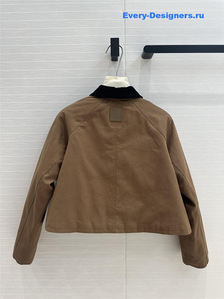 L0ew* corduroy lapel cotton jacket