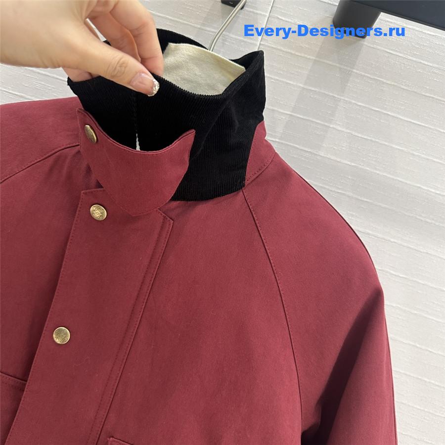 L0ew* corduroy lapel cotton jacket