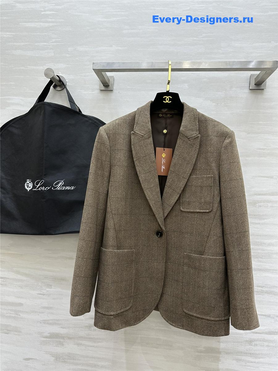 L0r0 P1ana single-breasted blazer