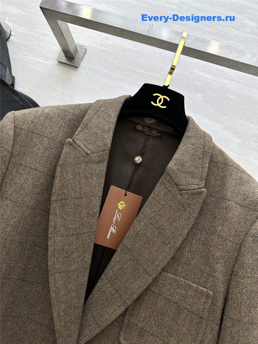 L0r0 P1ana single-breasted blazer