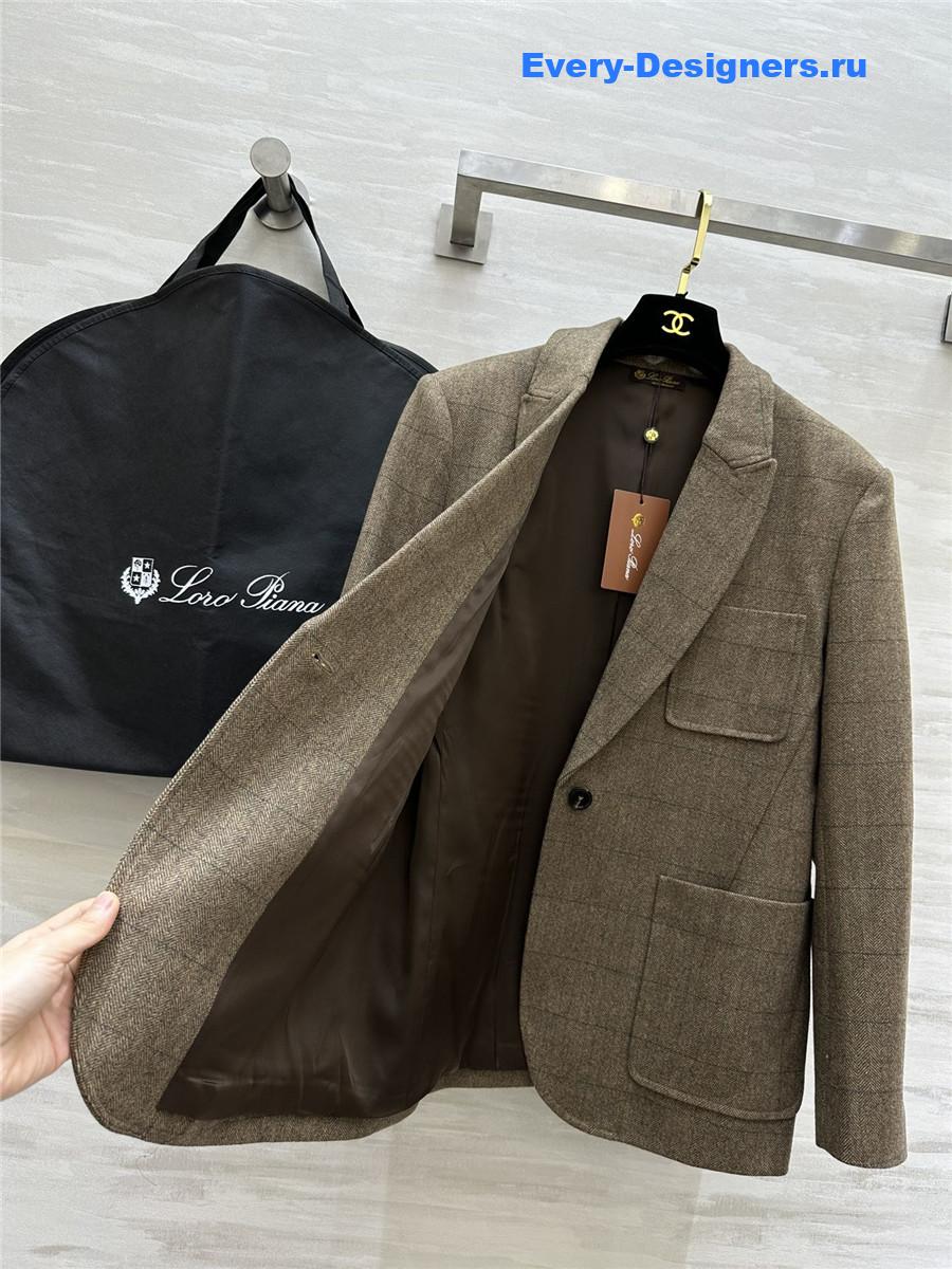 L0r0 P1ana single-breasted blazer