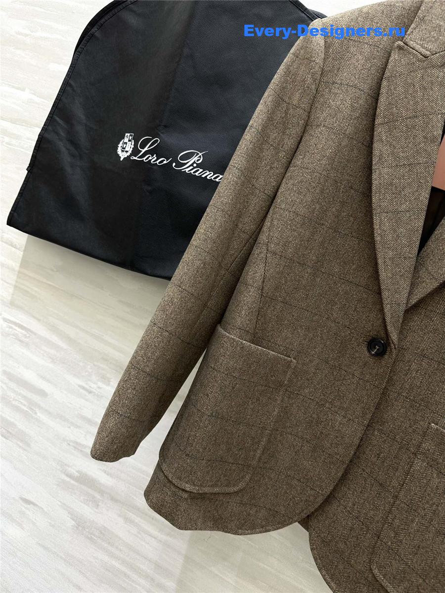 L0r0 P1ana single-breasted blazer