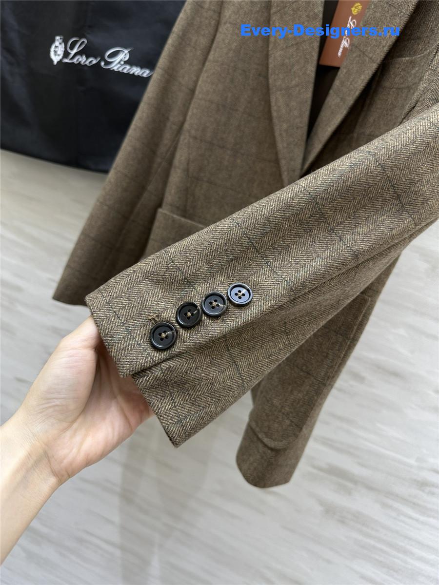 L0r0 P1ana single-breasted blazer