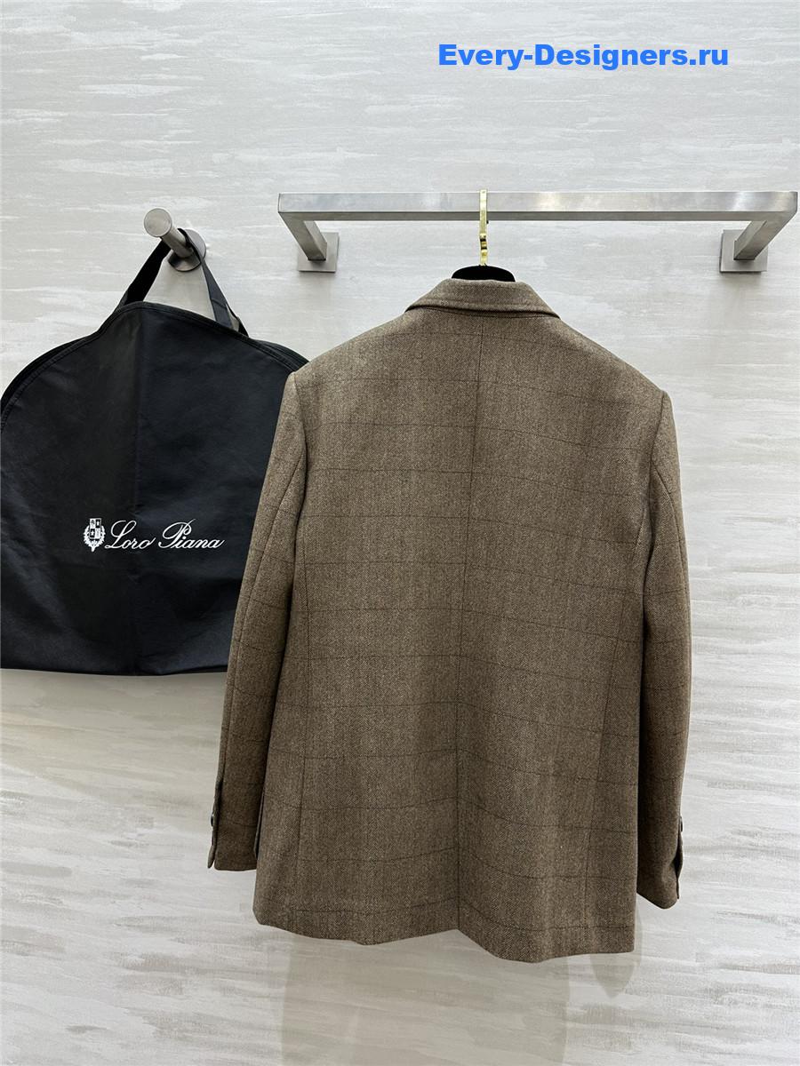 L0r0 P1ana single-breasted blazer