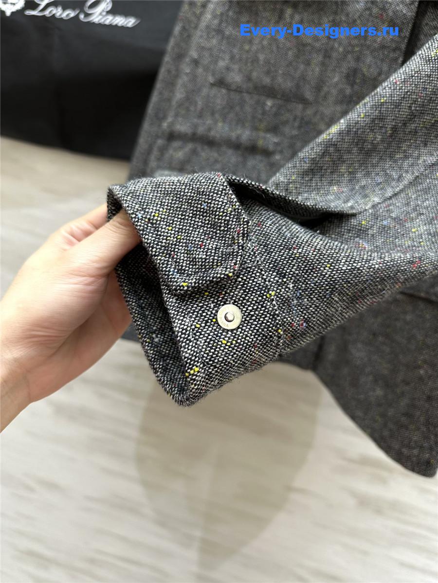 L0r0 P1ana drawstring waist hooded jacket