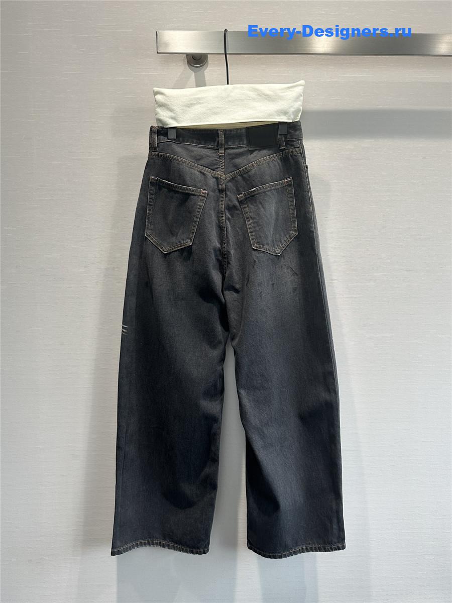 Acne studios high-rise wide-leg jeans