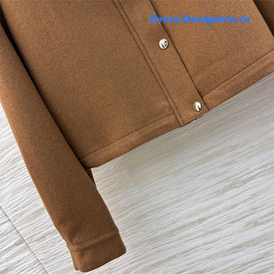 Ce1i*e cropped wool jacket