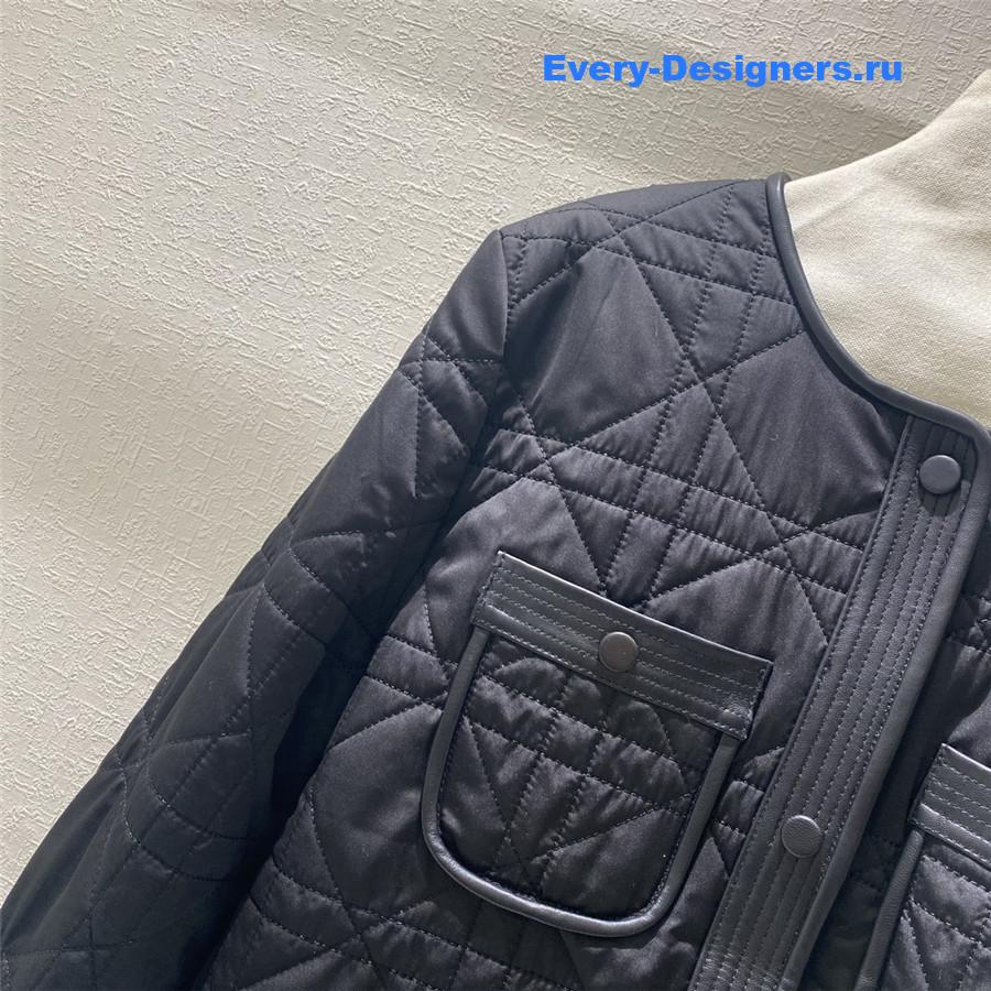 D10r patchwork leather single-breasted jacket