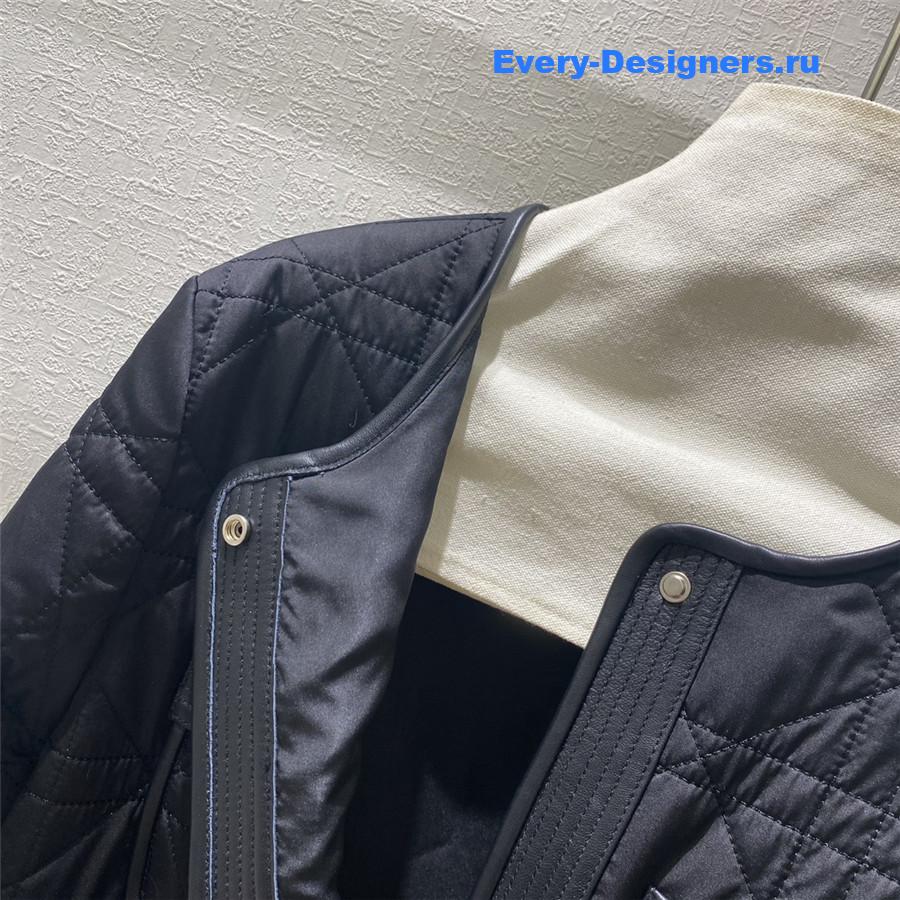 D10r patchwork leather single-breasted jacket