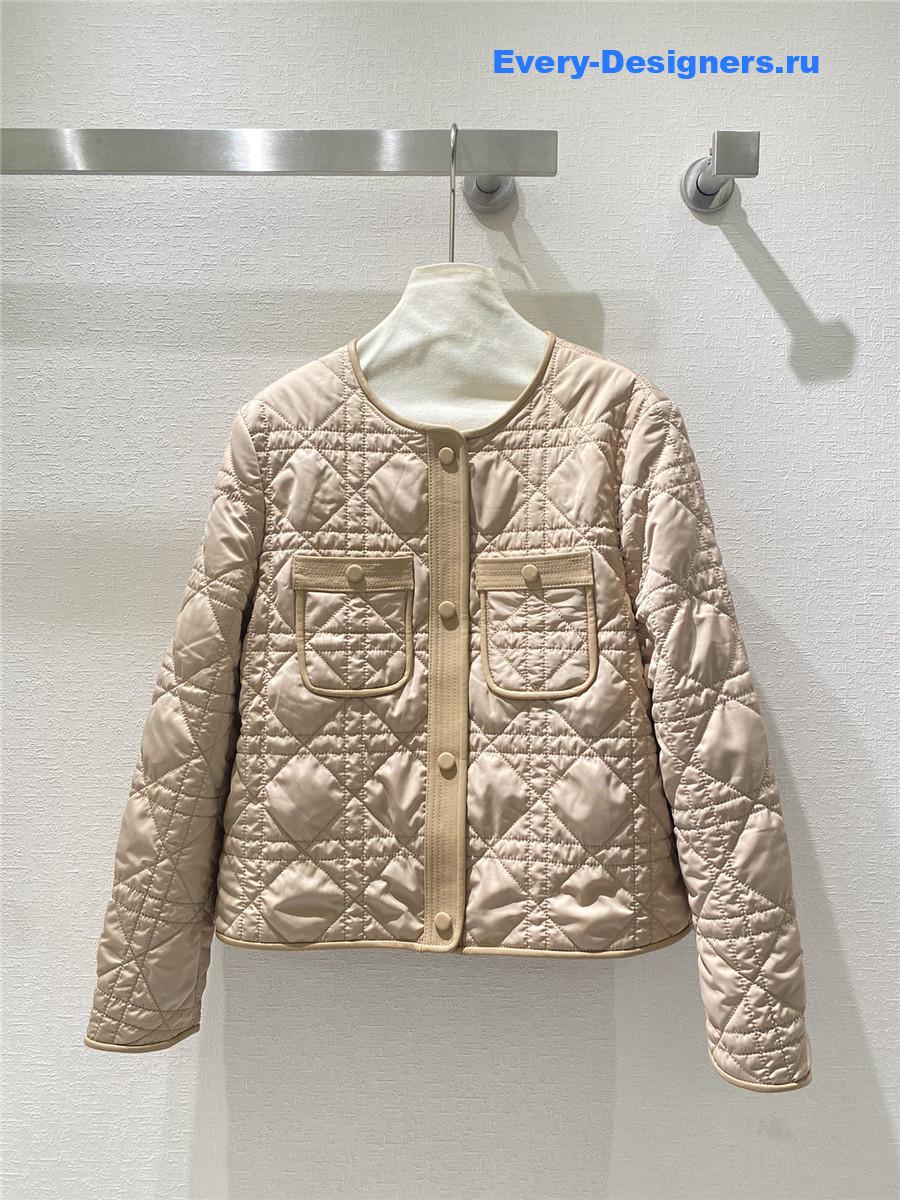 D10r macrocannage down jacket beige