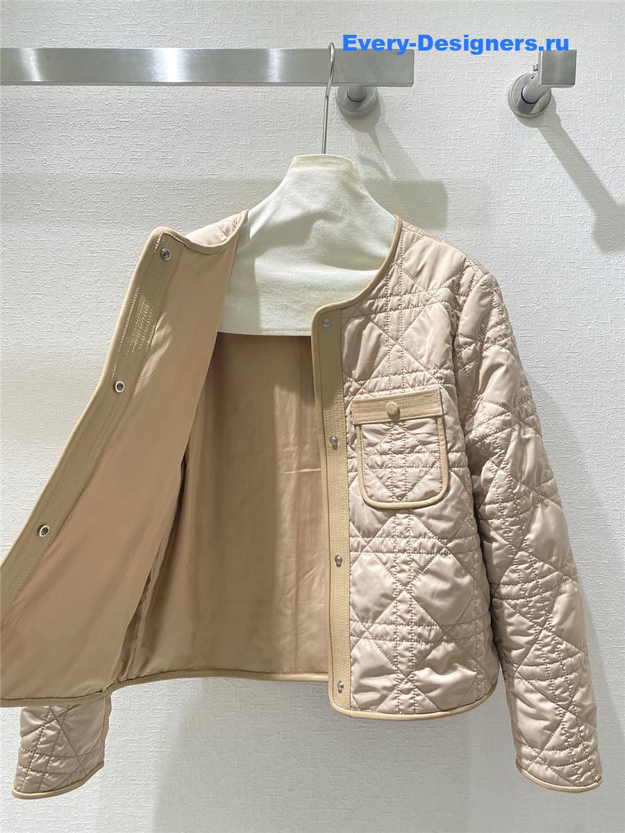 D10r macrocannage down jacket beige