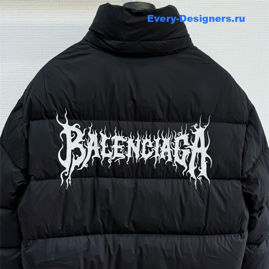 Ba1en*iaga logo embroidered down jacket