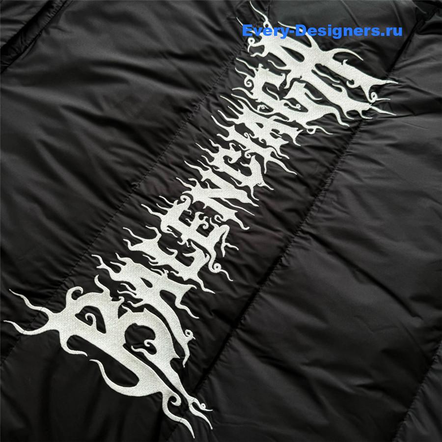 Ba1en*iaga logo embroidered down jacket
