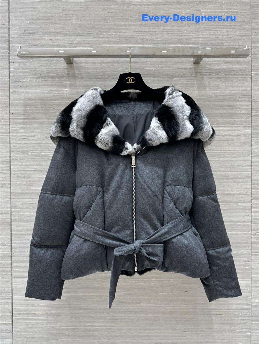 L0r0 P1ana hooded wool and cashmere down jacket