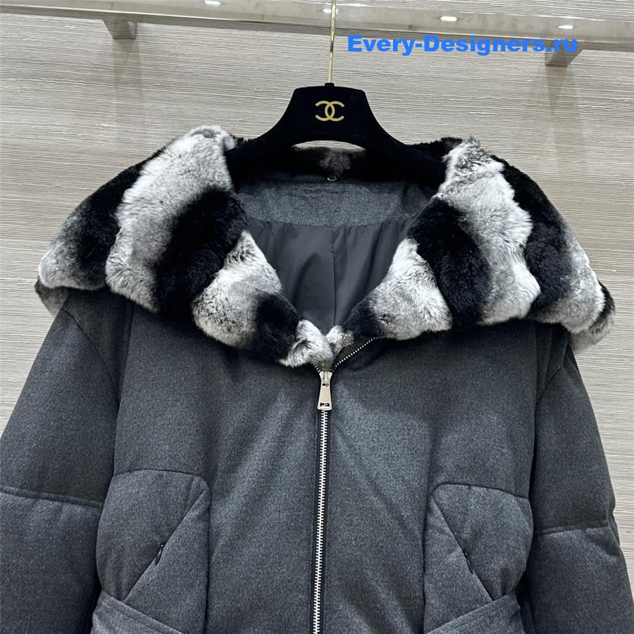 L0r0 P1ana hooded wool and cashmere down jacket