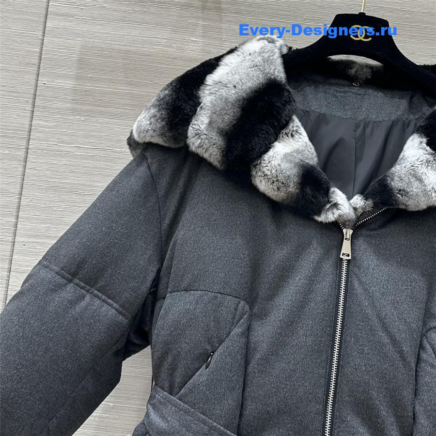 L0r0 P1ana hooded wool and cashmere down jacket