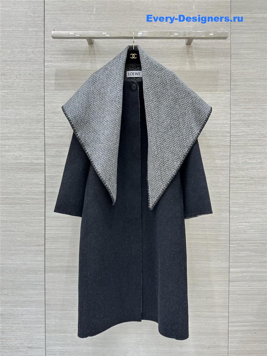 L0ew* two-tone wool coat