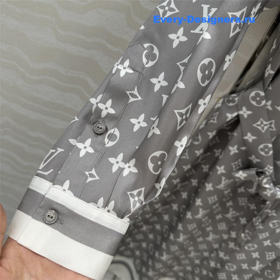 l0vis Vvtt0n lv silk shirt dress