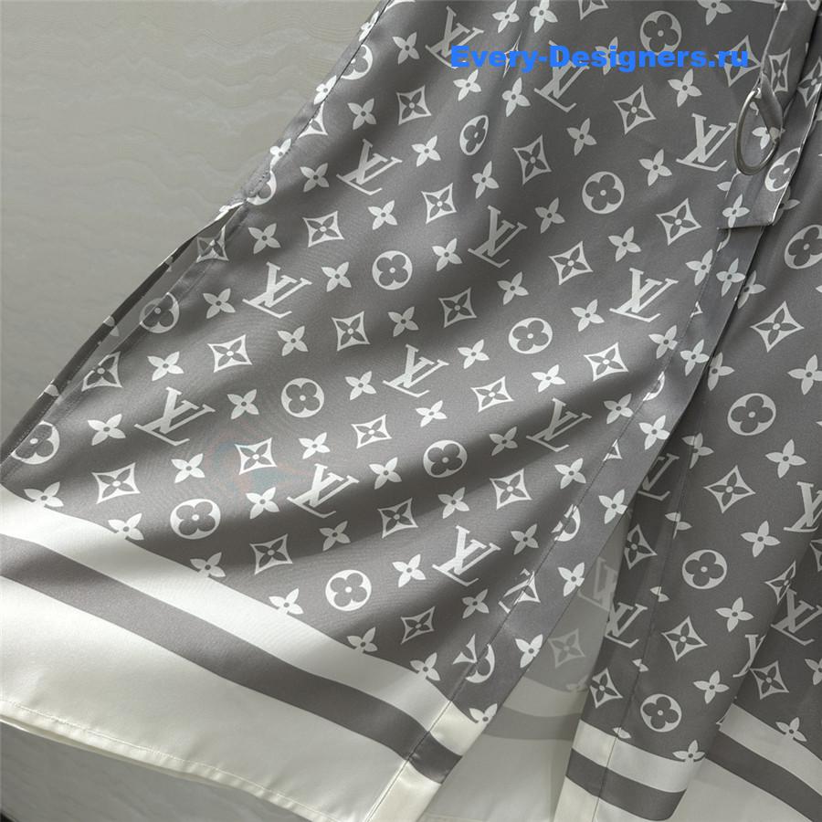 l0vis Vvtt0n lv silk shirt dress